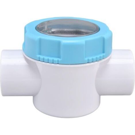 Clapet anti-retour de piscine, multi-usages G1-1/2 Clapet anti-retour de sécurité en PVC pour piscine 50 mm Clapet anti-retour avec lentille de perspective Accessoires de filtre de piscine pour spa