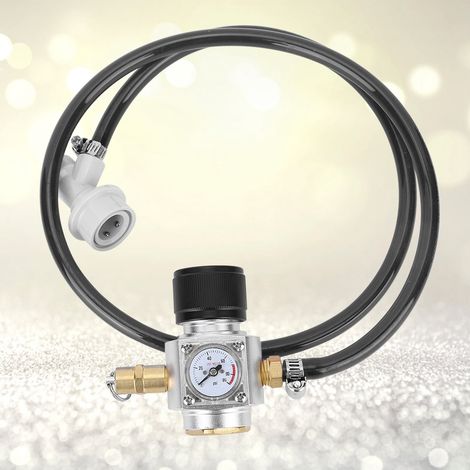 Mini régulateur de gaz CO2, manomètre de niveau 2 avec soupape de sécurité, compatible avec Sodastream (1/5)