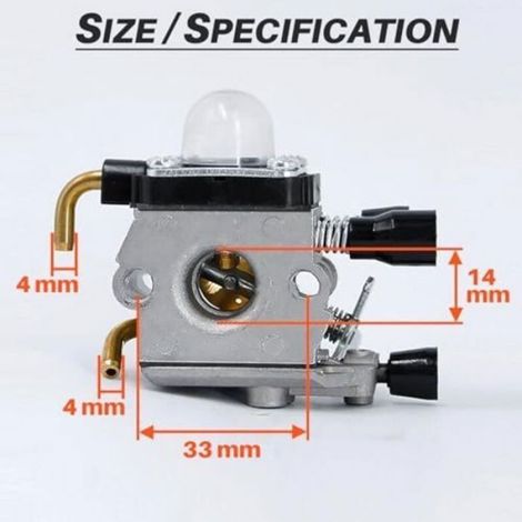 Kit Carburateur - Pour Débroussailleuse FS38 FS55 FS45 FS46 KM55 FC55 HS45 - 38 Pièces (1/5)