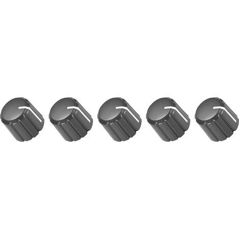 Bouton d'Insertion d'Arbre de Commande de Potentiomètre, [pour Appareil Audio] - 6mm/Noir / 5 Pièces (1/5)