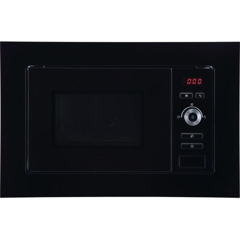 Mikrowelle 700 Watt Einbau Mikrowelle 60 cm 17 L Glas Schwarz Respekta