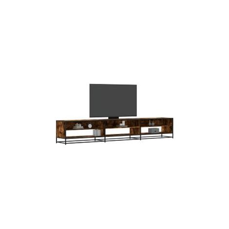 Meuble TV chêne fumé 270x40x46 bois d'ingénierie (1/5)
