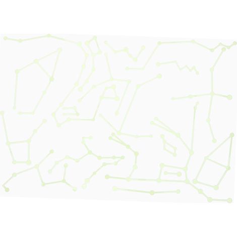 Lot de 1 autocollant Zodiaque décoration étoiles créative (1/5)