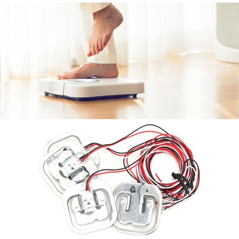 HX711-Modul + 4-Personen-Körperwaage, 50-kg-Kraftsensor, Halbbrücken-Dehnungssensor-Set (1/5)