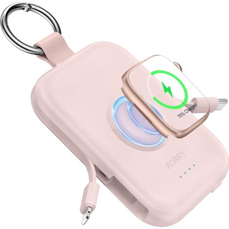 Batterie Externe 5000mAh Power Bank avec 2 Câbles Intégrés (1/5)