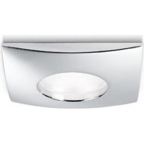 GFA375- FARETTO DA INCASSO IP65 CROMO LUCIDO QUADRATO 8,4X8,4 ATTACCO GU10 (1/2)