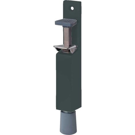 kws Tope de puerta acero lacado negro 210 mm (1/2)