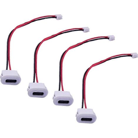 10 ports de connexion USB Type-C, connecteur femelle Type-C à enclenchement rapide, port de charge rapide à courant élevé, prise de chargeur USB-C B (1/5)
