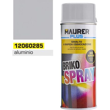 MAURER spray pintura aluminio           400ml , Spray aluminio.    - Capacidad: 400 ml.- Esmalte acrílico de usos profesionales.- Excelentes propiedades de adhesi