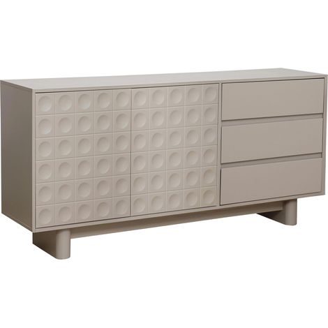 Buffet moderne rectangulaire L160 cm beige
