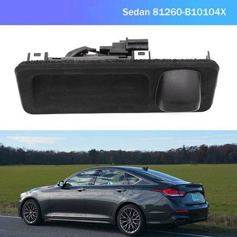 81260B10104X 81260-B10104X fits the trunk lid locking handle of the Hyundai Genesis G80. (1/4)
