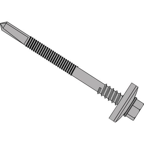 ForgeFix TFHW19CPSD55150H TechFast Composite Panels to Steel Hex Screw No.5 Tip 5.5 x 150mm Box 100 FORTFH55150H