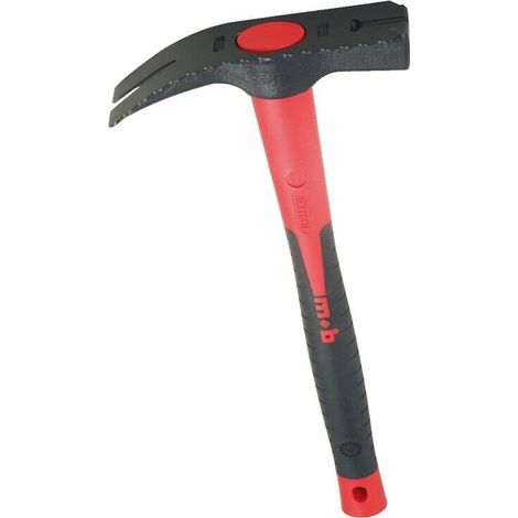 Marteau coffreur tête raclante – Manche tri-matière Nertech incassable – Tête en acier forgé pour béton et pierre – Usage professionnel (1/5)