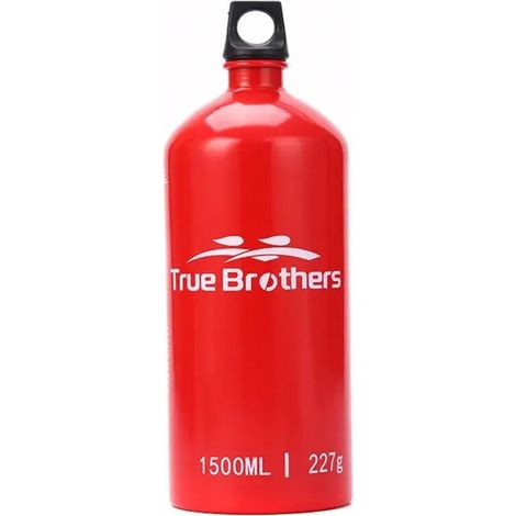Bouteille de carburant essence 1500 ml/1000 ml, réservoir de stockage de carburant adapté au camping, réchaud à pétrole multi-combustibles et réchauds de cuisine portables.