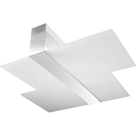 Sollux MASSIMO - Lámpara de empotrar decorativa de 2 luces Blanco, Cromado, E27 (1/5)
