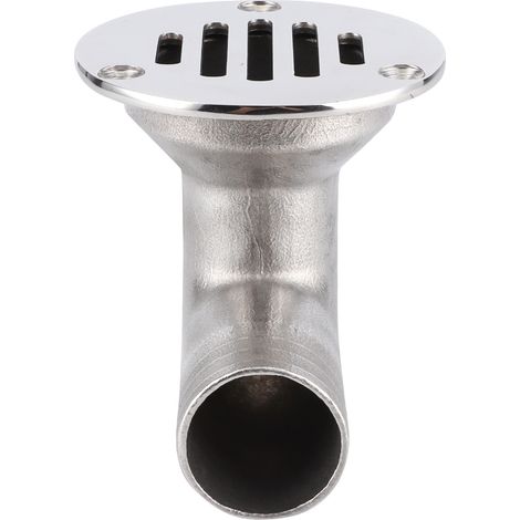 Écoulement de pont de bateau en acier inoxydable 316, coude à 90°, siphon de sol 32 mm pour yacht et navire (1/5)