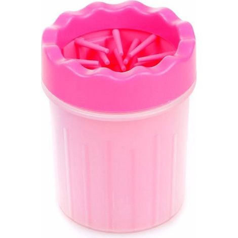 Gobelet de nettoyage pour pattes d'animaux - Nettoyeur de pattes pour chien - Lave-pattes pour animaux - Gobelet de nettoyage en silicone - Outil pour nettoyer les pattes des animaux - 9,5 x 9,5 x 15 (1/5)