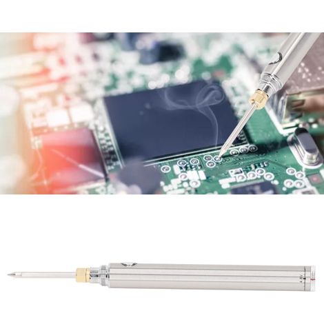 Fer à souder portable sans fil rechargeable, interface 510, panne à souder, outil de réparation pour soudure en extérieur, argent (1/5)