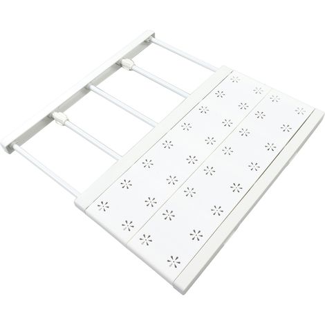 Armoire extensible séparation vêtements 30-40cm sans perçage forte capacité charge gain de place maison (1/5)