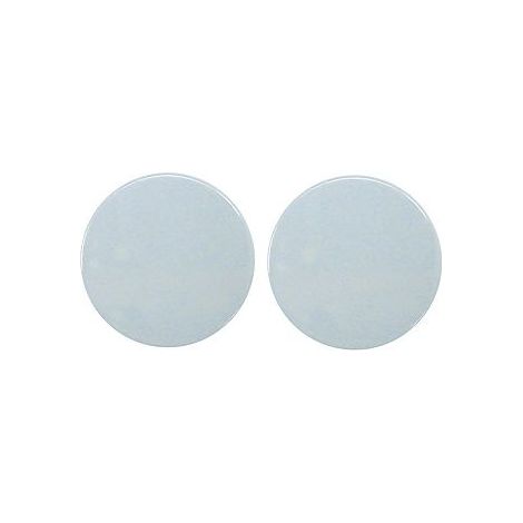 Paire rosace serrure S80 NORMBAU - Bec de cane - gris manhattan 67 - 247060 (1/6)