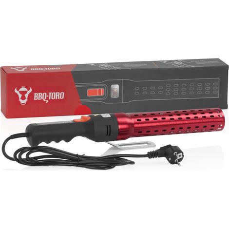 BBQ-Toro Elektrischer Grillanzünder IGGI Rot/Schwarz, 2000 W, 650 °C, Elektro Kohleanzünder (1/5)