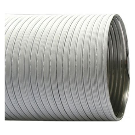 TUBO FLESSIBILE IN ALLUMINIO PREVERNICIATO LUNGHEZZA 3 MT Diam. 80