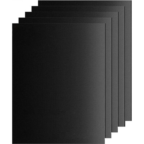 Cooking Mats, 5 Pieces 33 x 40cm Non-Stick Reusable Washable BBQ Paper, BBQ Grill Mats for Assisted Ovens (1/5)