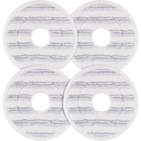 4 gray cleaning pads compatible with Vileda Spin and Clean Mop refills, washable and reusable microfiber cleaning pads (1/3)