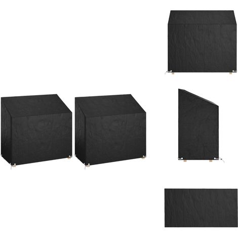 Abdeckungen für Gartenbank 2 Stk. 8 Ösen 130x70x70/88 cm - Gartenbank Abdeckung - Sitzbank Abdeckung - Gartenmöbel Abdeckung - Wetterfeste Abdeckung - UV-Schutz