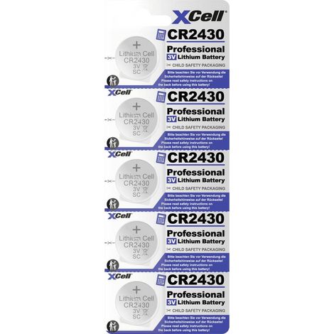 XCell Batteria a bottone CR 2430 3 V 5 pz. 290 Litio (1/2)