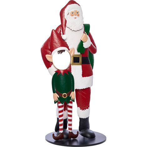Soporte metálico para foto de Papá Noel, 177 cm de altura - Feeric lights & christmas (1/3)