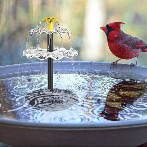 Fontaine Solaire - Pompe Bassin 2.5 W - Pour Jardin Extérieur et Décoration d'Eau - 1 Pièce (1/4)