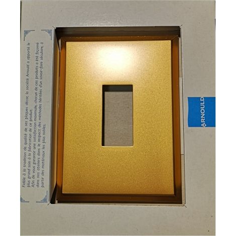 Arnould 66600 Placa de 1 posición para controlador - Stil Prestige - Oro