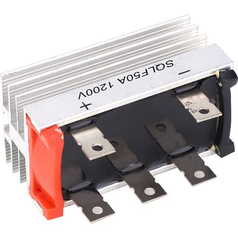4 x SQLF50A 1200V 3-Phasen-Brückengleichrichter mit Kühlkörper (1/5)