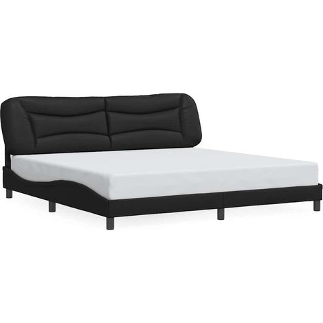 Maison Exclusive - Bettgestell ohne Matratze "Hvar" Schwarz 200x2