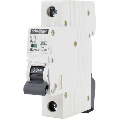 Disjoncteur 1P B 10A 4,5kA AC schelinger A02-G7-1P-B10 (1/5)