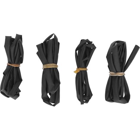Kit de tubes thermorétractables avec assortiment électrique adhésif, 4 pièces, 3MM 4MM 5MM 6MM 1 mètre