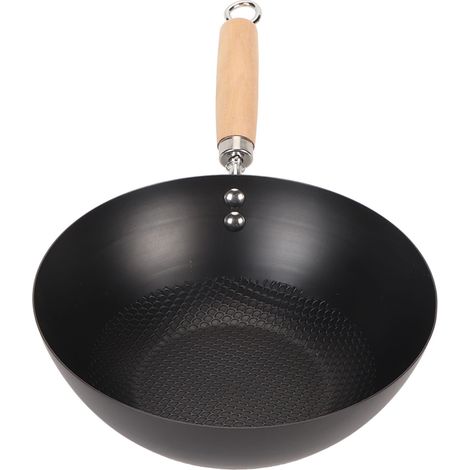 Poêle à frire multifonctionnelle en fonte, revêtement lisse et répartition uniforme de la chaleur, avec poignée pratique pour la cuisine quotidienne (24 cm / 9,44 po). (1/5)
