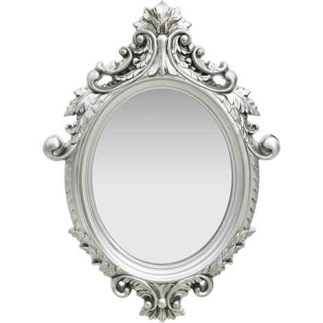 Miroir mural style château Miroir Salle de bain / 56x76 cm Argenté (1/5)
