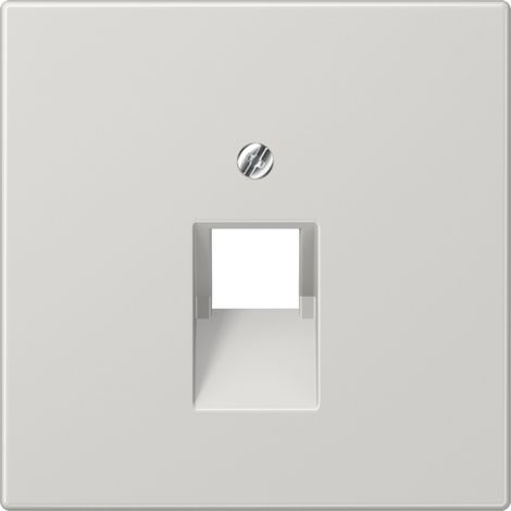 enjoliveur - pour prise rj11 et rj45 - gris clair - jung ls969-1ualg
