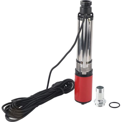 Pompe submersible DC DeepWell S455 DC48V, grand débit, haute hauteur de refoulement, moteur solaire batterie en laiton, roue flottante. (1/5)