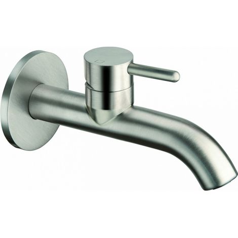 MITIGEUR IX INOX 316 LAVABO MURAL COMPLET REGULAR AVEC VIDAGE UP&DOWN - CRISTINA ONDYNA IX24128 (1/4)