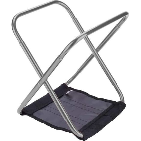 Tabouret De Camping Pliable 38 Cm – Toile Oxford 1000D Imperméable, Trépied Stable, Compact, Marron