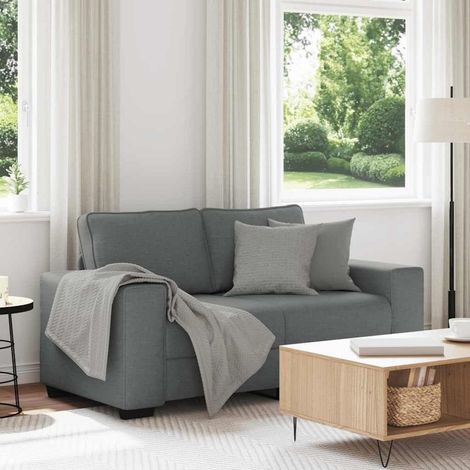 2-Sitzer Schlafsofa mit Schlaffunktion, dunkelgrau, 120 cm Stoff (1/5)