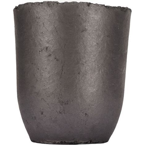 Creuset en graphite et carbure de silicium pour fonderie, idéal pour la fusion, le moulage et le raffinage de l'aluminium, de l'or, de l'argent, du cuivre, du fer et du zinc. 1 pièce.