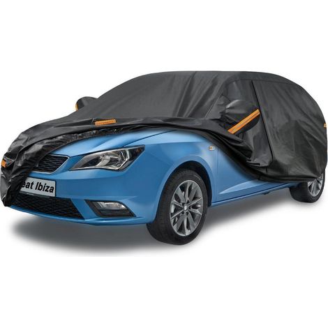 Vollgarage Autoplane Wasserdicht Atmungsaktiv für Seat Ibiza (1993-2025) Schwarz (1/5)