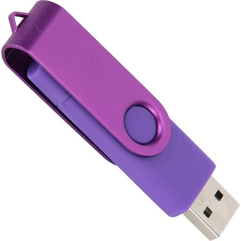 Clé USB OTG 128GB Violet - Transfert de Fichiers Rapide USB 2.0 pour Smartphone (1/5)