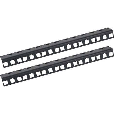 HMF 66806-02 Rackschiene für Serverschrank, 6U, 10 Zoll, Schwarz (1/3)