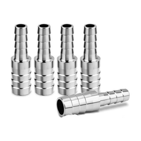 304 Stainless Steel Hose Adapter, 14mm to 12mm, Pack of 5 – Water Air Connector (1/5)