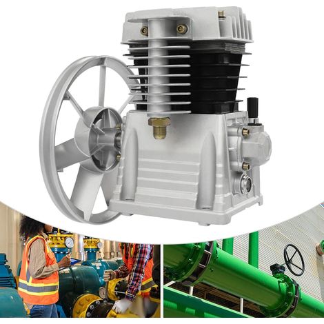 Tête de pompe de compresseur d'air, peut être assorti avec le moteur 2HP, peut être employé dans l'industrie automobile, outils pneumatiques, industrie décorative air comprimé